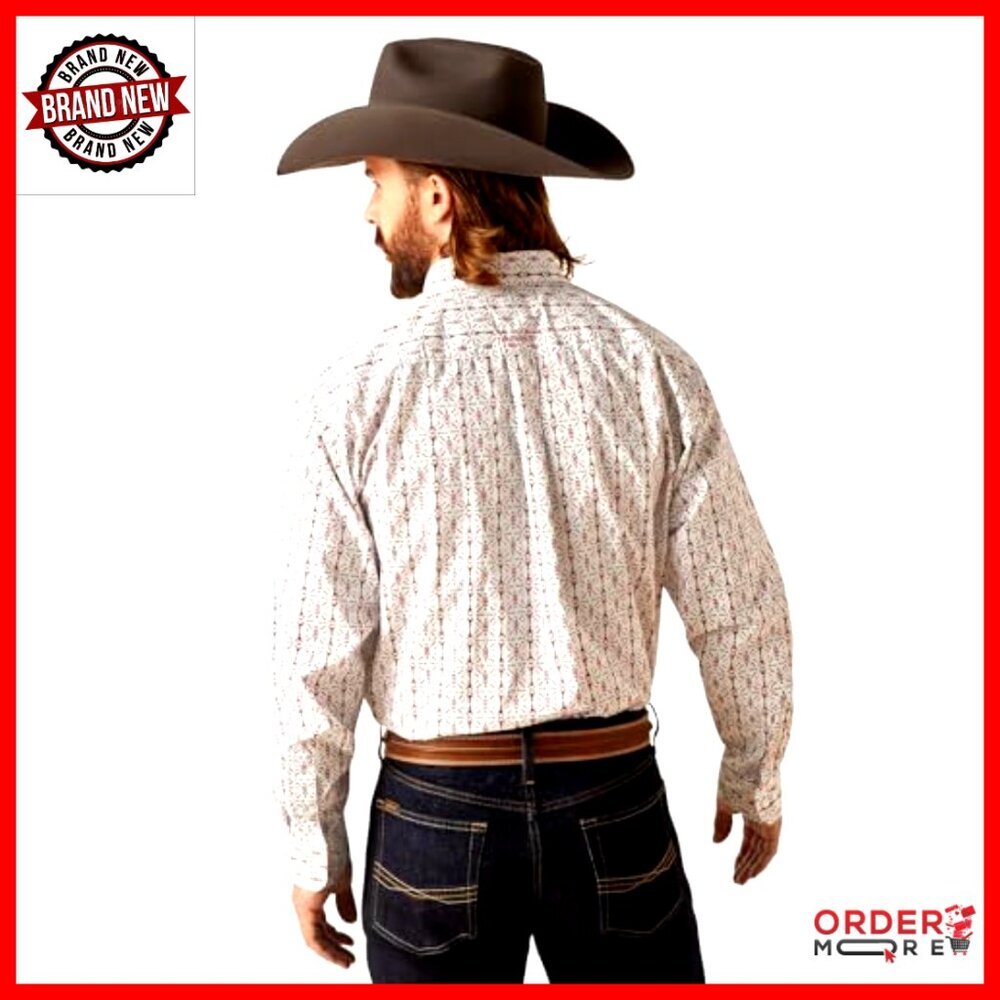 Men's Classic Fit Button Down Shirt 100% Cotton Long Sleeve Work Casual - Picture 2 of 2